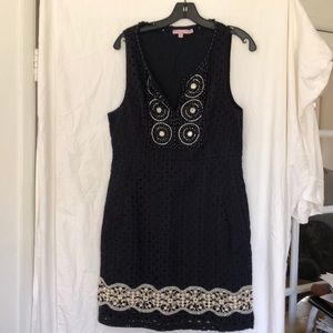 Calypso St. Barth blue sleeveless cotton dress